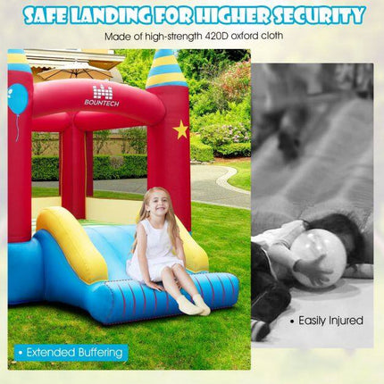 Inflatable Bounce House with Slide & Carry Bag, 3 Kids