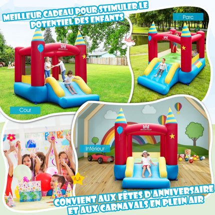 Inflatable Bouncy Castle With Slide, 480W, 190 x 260 cm