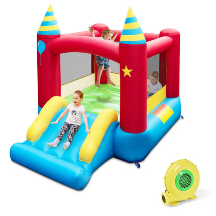 Inflatable Bouncy Castle With Slide, 480W, 190 x 260 cm