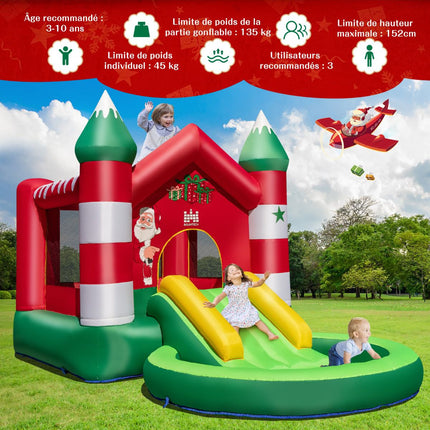 Inflatable Bouncy Castle With Slide, Blower, 390x210x220 cm