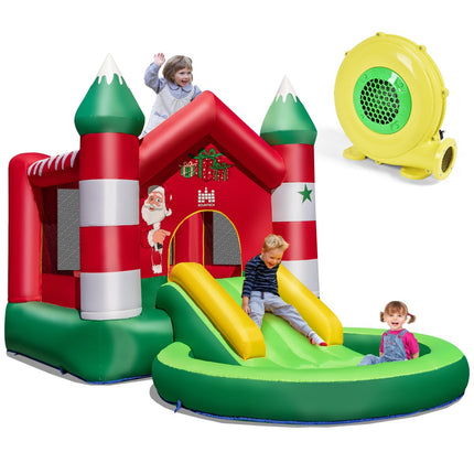 Inflatable Bouncy Castle With Slide, Blower, 390x210x220 cm