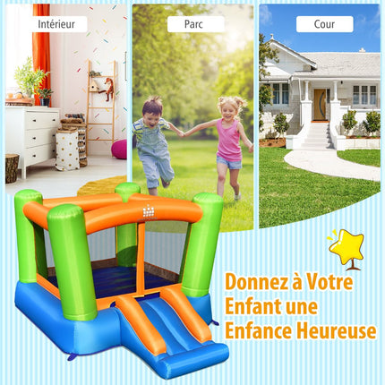 Inflatable Bouncy Castle with Slide, 250 x 197 x 143 cm