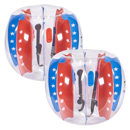 Inflatable Bumper Balls 2-Pack, 4 Ft PVC Zorb Balls