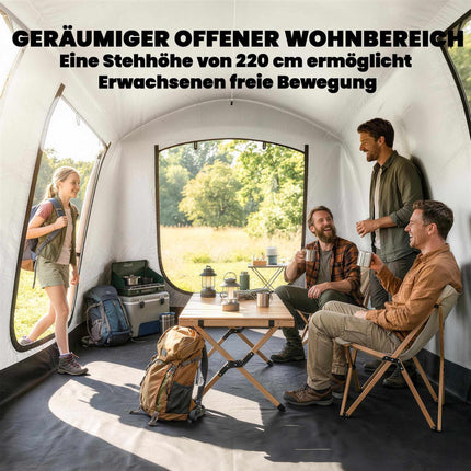 Inflatable Camping Tent, 2-4 Person, Quick Setup