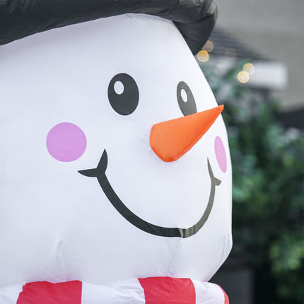 Inflatable 2.4m LED Snowman Christmas decoration, indoor/outdoor