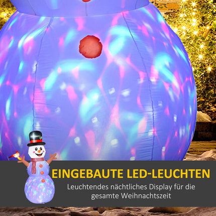 Inflatable 2.4m Indoor/Outdoor LED Snowman Decoration