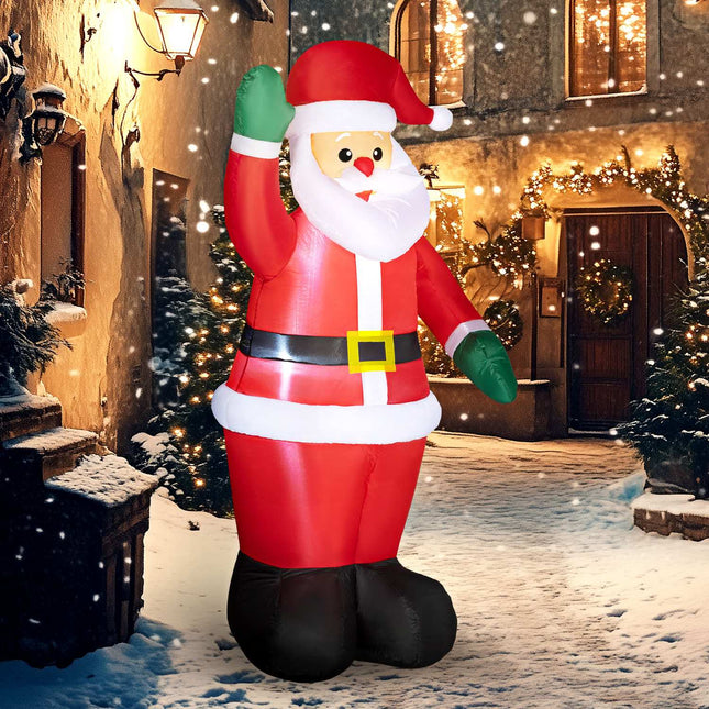 6ft inflatable Santa Claus with LED lights, indoor/outdoor