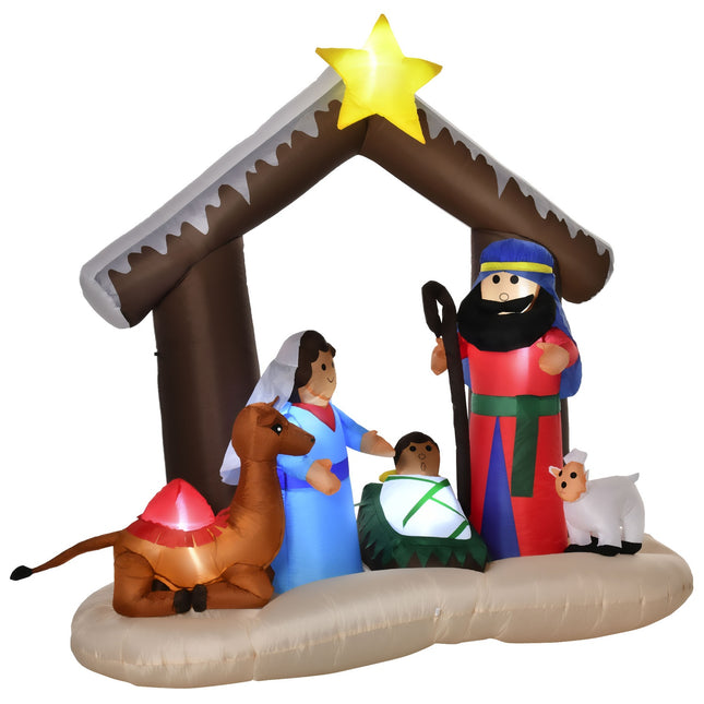 Inflatable Christmas arch with LED lights, 1.8m