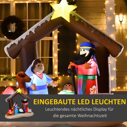 Inflatable Christmas arch with LED lights, 1.8m