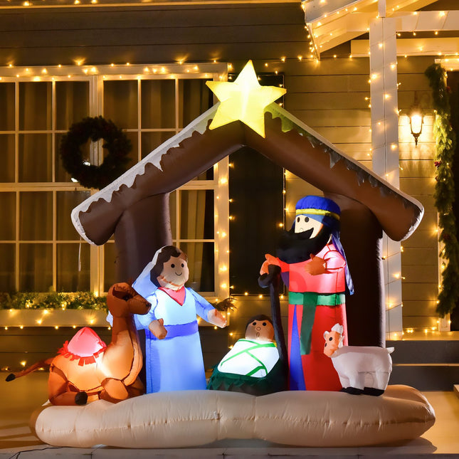 Inflatable Christmas arch with LED lights, 1.8m