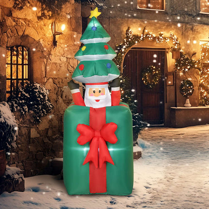 Inflatable Christmas Decoration with LED Lights, Indoor/Outdoor