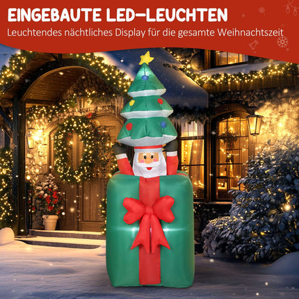 Inflatable Christmas Decoration with LED Lights, Indoor/Outdoor
