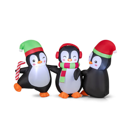 Inflatable Christmas Penguin Family, LED Lights, 170 cm