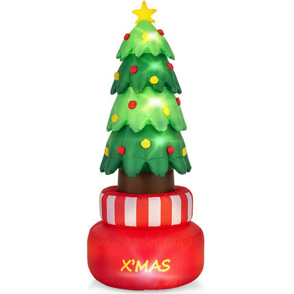 Inflatable Christmas Tree 245cm, Rotating, LED Star