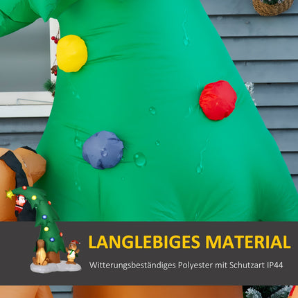 Inflatable 223 Cm Santa Claus with LED lights - Christmas decoration