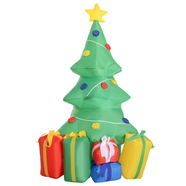 Inflatable Christmas Tree with Gifts, 1.5m, LED Lights
