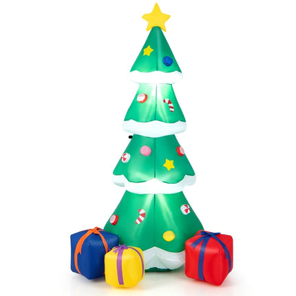 Inflatable Christmas Tree with LED Lights, 180cm