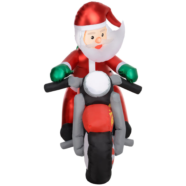 Inflatable 1.7m Santa Claus with LED lights, weatherproof