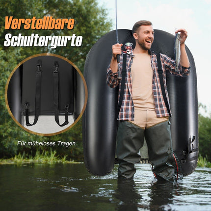 Inflatable Dinghy with Fish Ruler & Rod Holder & Paddle Fishing Boat Camouflage