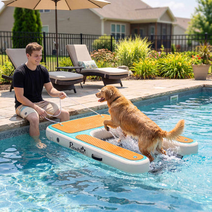 Inflatable Dog Water Ramp 151x102 cm, Non-Slip EVA
