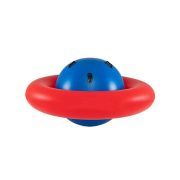 Inflatable Dome Rocker Bouncer for Kids with 6 Handles, Red