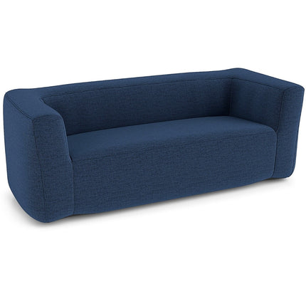 Inflatable Double Sofa with Removable Cover, Blue, 138 cm