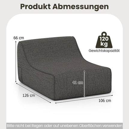 Inflatable Ergonomic Lounge Chair with Removable Cover
