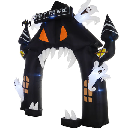Inflatable Halloween Archway, 4 Ghosts, LED, 3m