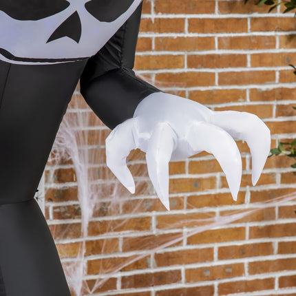 Inflatable Halloween Ghost with Pumpkin Head, LED Lights