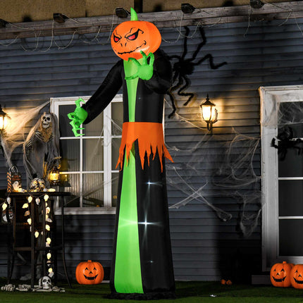 Inflatable Halloween Pumpkin with LED Lights, 2.7m