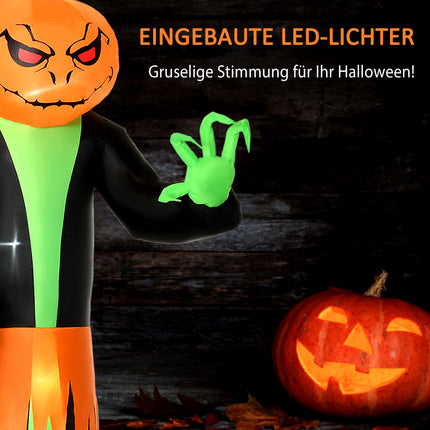 Inflatable Halloween Pumpkin with LED Lights, 2.7m