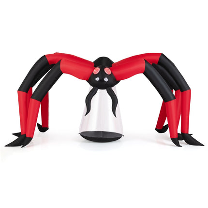 Inflatable Halloween Spider with LED Eyes, 313 cm