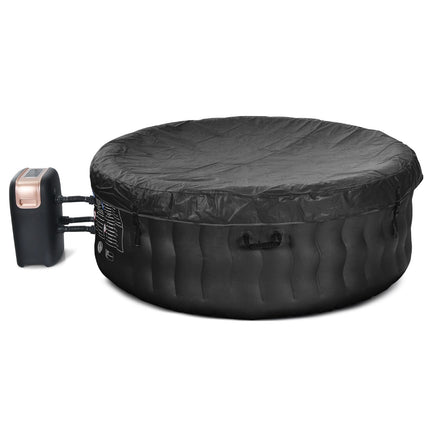 Inflatable Hot Tub 180cm, 108 Jets, Heated, 4-Person, Black