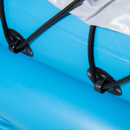 Inflatable 2-person kayak, PVC, blue/grey, air chamber