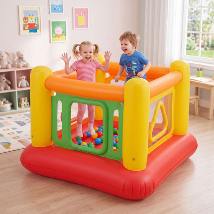 Inflatable Kids Bounce House with Ball Pit and Trampoline