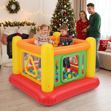 Inflatable Kids Bounce House with Ball Pit and Trampoline