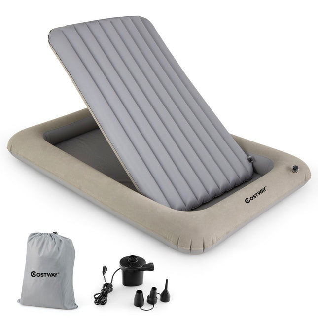 Inflatable Kids Travel Bed with Electric Pump & Bag