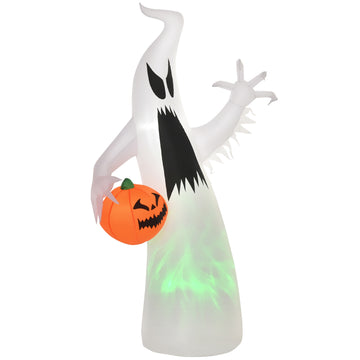 Inflatable LED Ghost with Pumpkin – 180 cm Halloween Decor