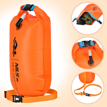 Inflatable Orange Safety Buoy with 18L Pocket