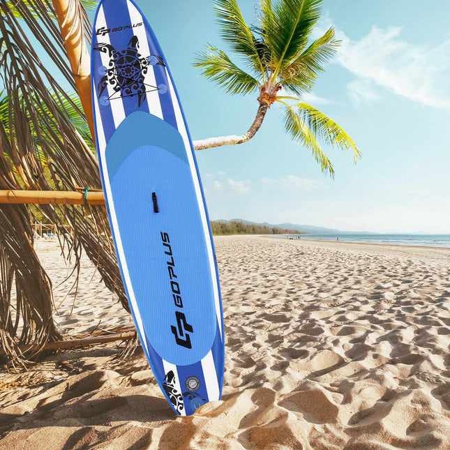 Inflatable Paddle Board 10.6 ft, Adjustable Paddle, Pump