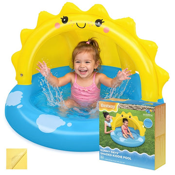 Inflatable Paddling Pool for Children 101 cm, Vinyl, 26 L, Repair Patch
