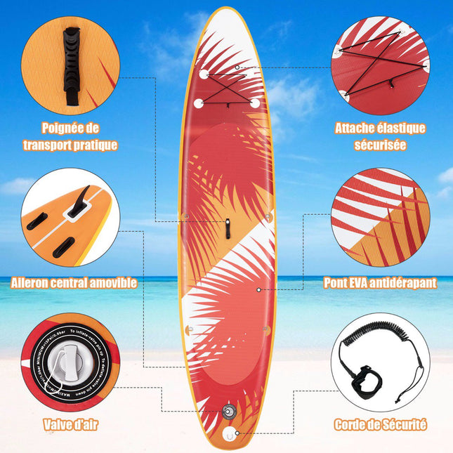Inflatable SUP Paddle Board 320 x 76 x 15 cm, Kit