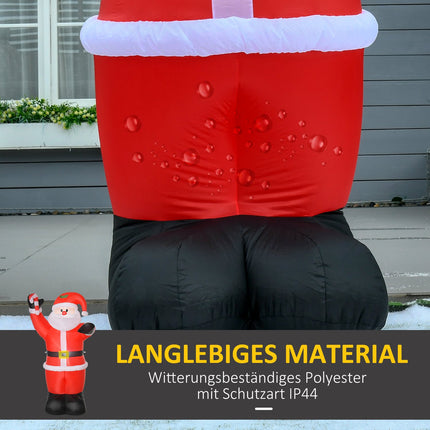 Inflatable Santa Claus with LED Lights, 240cm, Outdoor