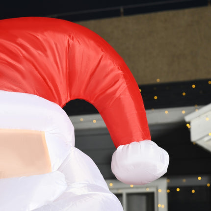 Inflatable Santa Claus with LED Lights, 240cm, Outdoor