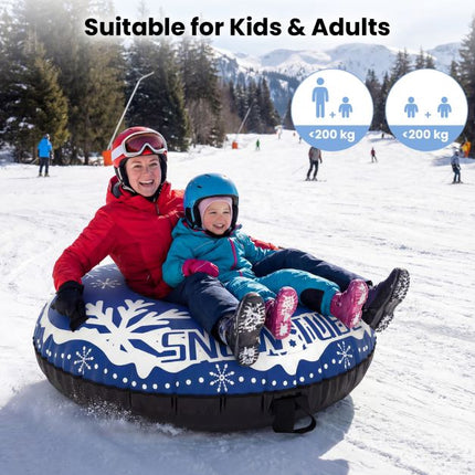 Inflatable Snow Tube 42 Inch With Detachable Tow Strap