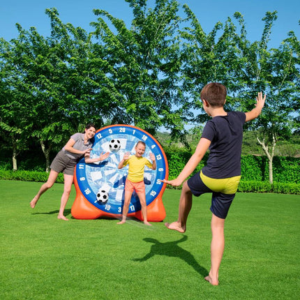 Inflatable Soccer Dartboard with Balls, 157 x 107 x 157 cm