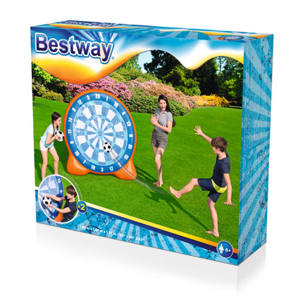 Inflatable Soccer Dartboard with Balls, 157 x 107 x 157 cm