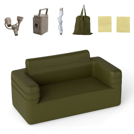 Inflatable Sofa with Pump & Storage Bag for 2 People