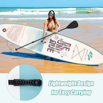 Inflatable Stand Up Paddle Board 10.5 Ft With Paddle, Pump