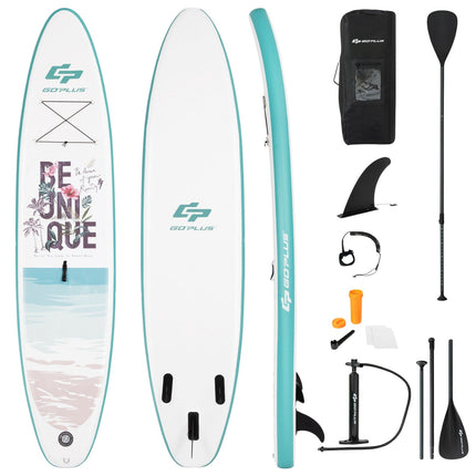 Inflatable Stand Up Paddle Board 10.5 Ft With Paddle, Pump